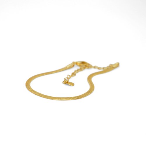 PULSERA LISA CON BAÑO DE ORO