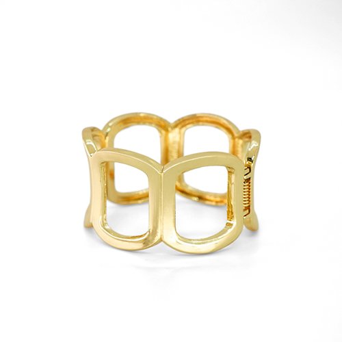 PULSERA BRAZALETE AJUSTABLE CON BAÑO DE ORO