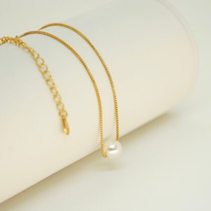 PULSERA LISA CON BAÑO DE ORO