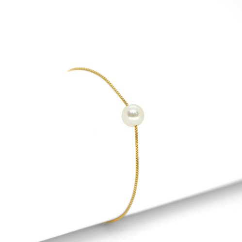 PULSERA LISA CON BAÑO DE ORO