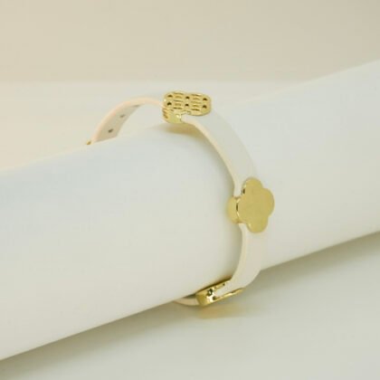 PULSERA PLANA BLANCA