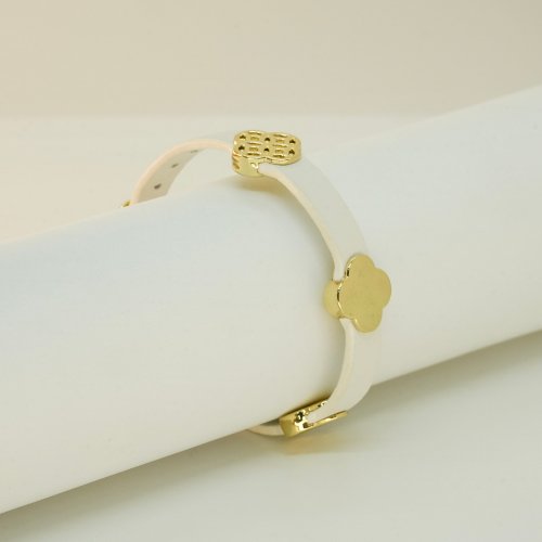 PULSERA PLANA BLANCA