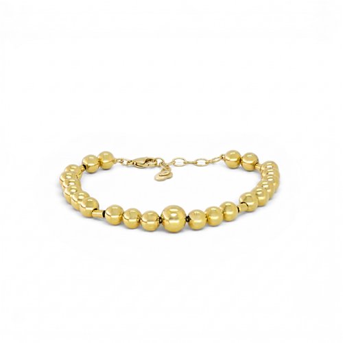 PULSERA LISA CON BAÑO DE ORO