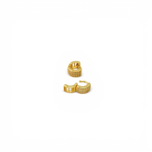 ARETES ZIRCONIAS BAÑO DE ORO
