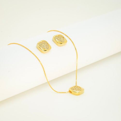 JUEGO CORAZÓN CON BAÑO DE ORO
