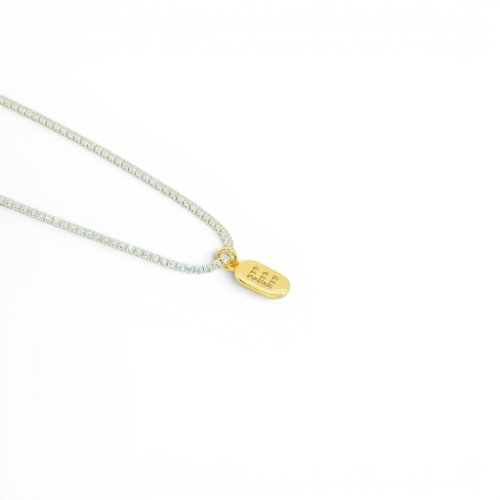 COLLAR BICOLOR LETRA ZIRCONIAS