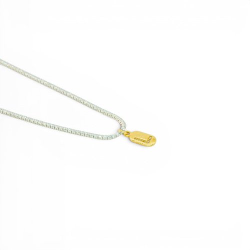 COLLAR BICOLOR LETRA ZIRCONIAS