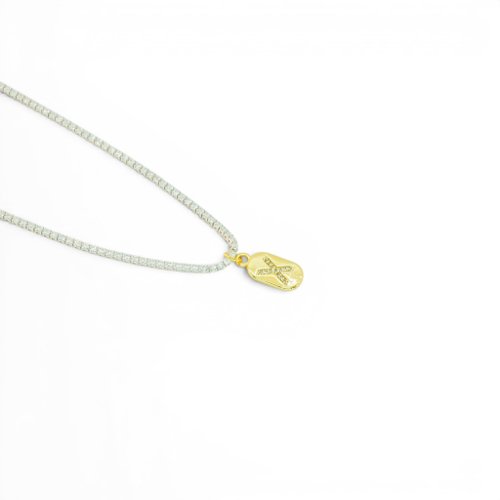 COLLAR BICOLOR LETRA ZIRCONIAS