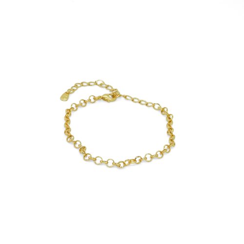 PULSERA ESLABONES CON BAÑO DE ORO