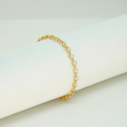 PULSERA ESLABONES CON BAÑO DE ORO