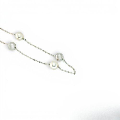 COLLAR BOLAS BAÑO DE RODIO