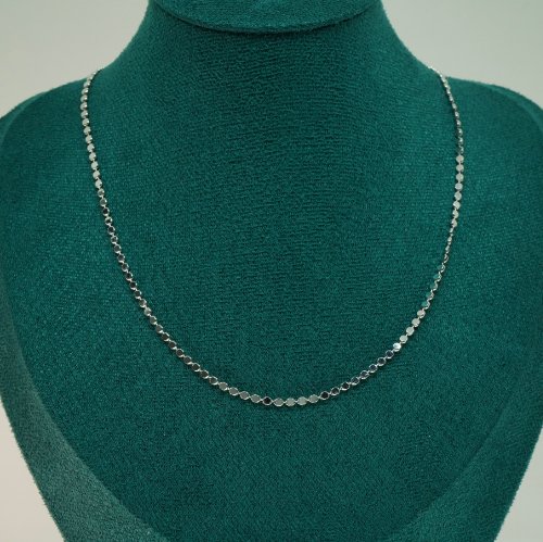 COLLAR LISO CON BAÑO DE RODIO