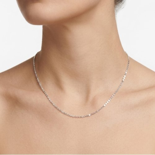 COLLAR LISO CON BAÑO DE RODIO