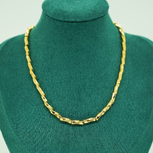 COLLAR GRUESO REDONDO CON BAÑO DE ORO