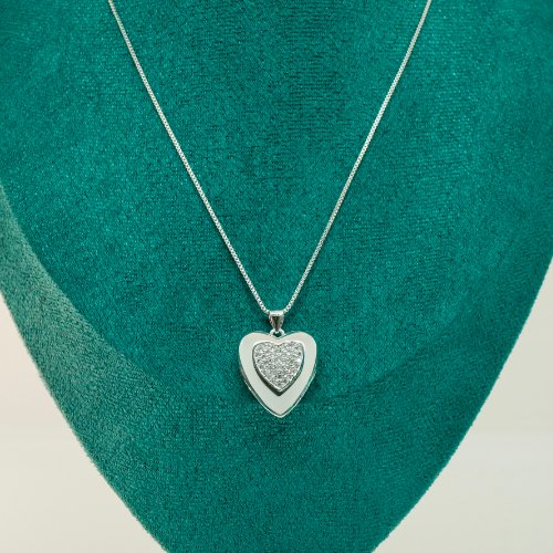 COLLAR ZIRCONIAS BAÑO DE RODIO