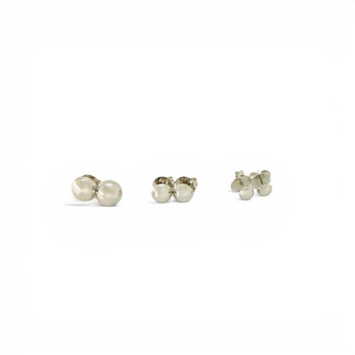 ARETES TRIO CON BAÑO DE RODIO