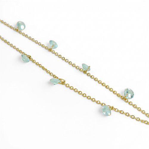 COLLAR CRISTAL CON BAÑO DE ORO