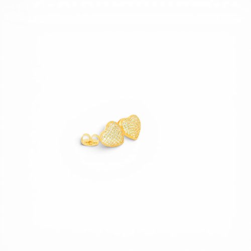 ARETES ZIRCONIA CON BAÑO DE ORO