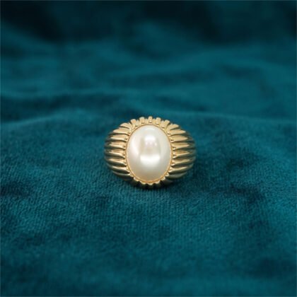 ANILLO LISO PERLA