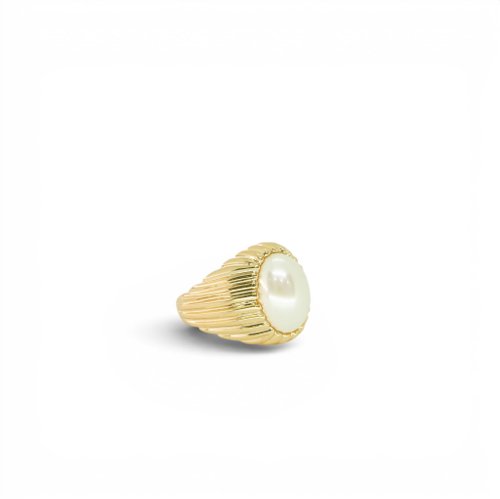 ANILLO LISO PERLA