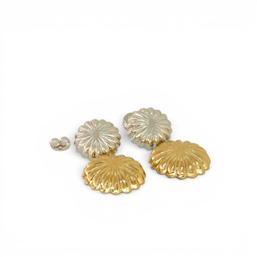 ARETES BICOLOR LISOS
