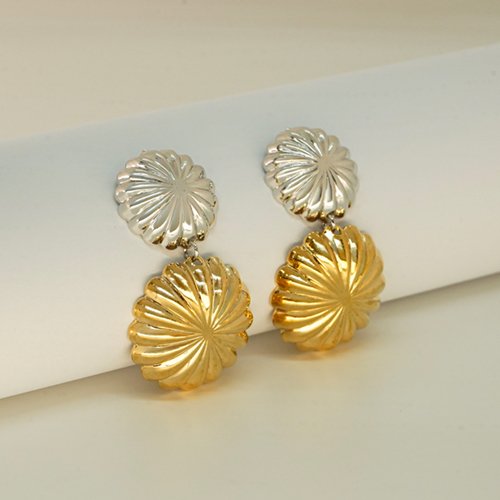 ARETES BICOLOR LISOS