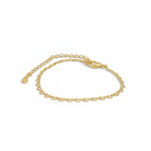 PULSERA LISA CON BAÑO DE ORO