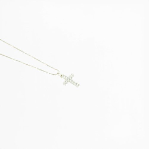 COLLAR ZIRCONIA CON BAÑO DE RODIO