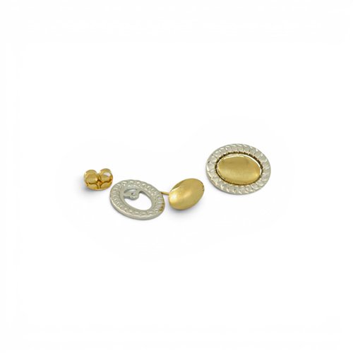ARETES BICOLOR LISOS