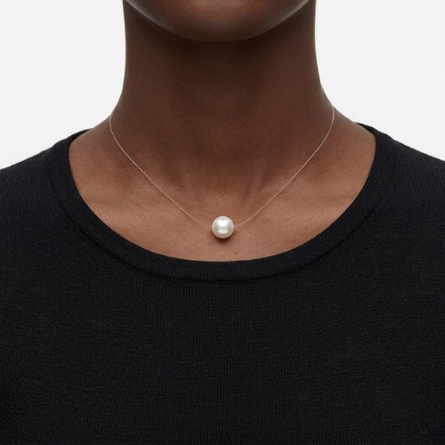 COLLAR INVISIBLE CON PERLA
