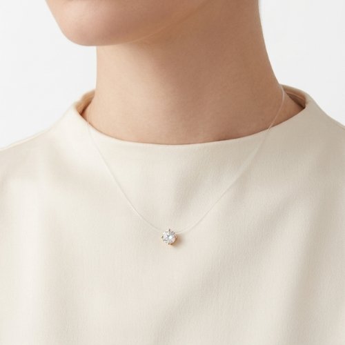 COLLAR INVISIBLE CON ZIRCONIA PUNTO DE LUZ