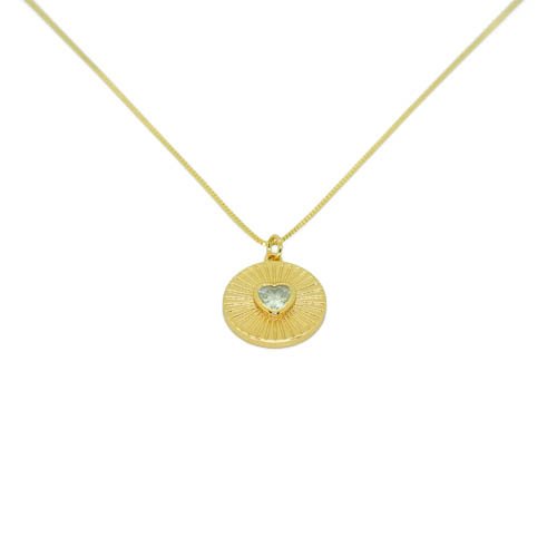 COLLAR CRISTAL CON BAÑO DE ORO