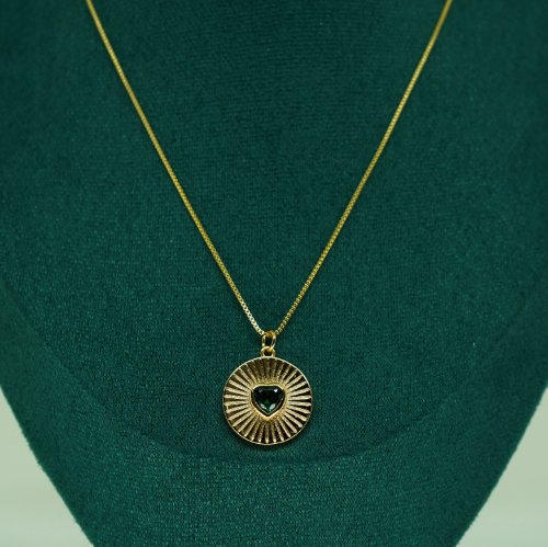COLLAR CRISTAL CON BAÑO DE ORO