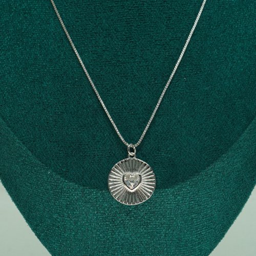 COLLAR CRISTAL CON BAÑO DE RODIO