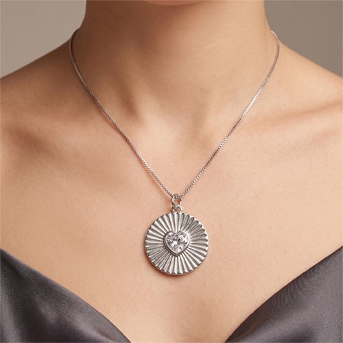 COLLAR CRISTAL CON BAÑO DE RODIO