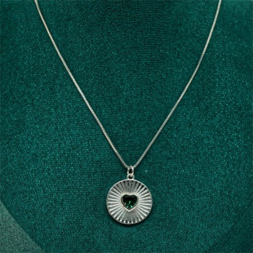 COLLAR CRISTAL CON BAÑO DE RODIO