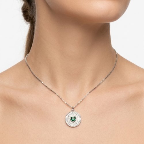 COLLAR CRISTAL CON BAÑO DE RODIO