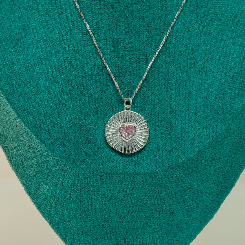 COLLAR CRISTAL CON BAÑO DE RODIO