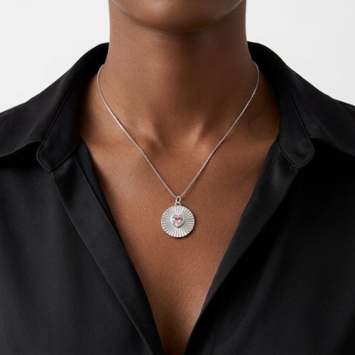 COLLAR CRISTAL CON BAÑO DE RODIO