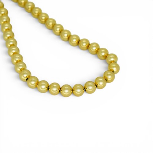 COLLAR BOLAS CON BAÑO DE ORO