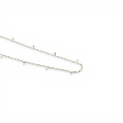 COLLAR LISO CON BAÑO DE RODIO