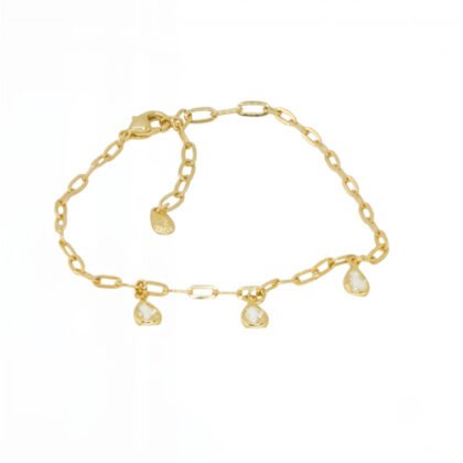 PULSERA ESLABONES CON BAÑO DE ORO