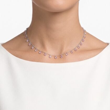 COLLAR CORTO CON BAÑO DE RODIO