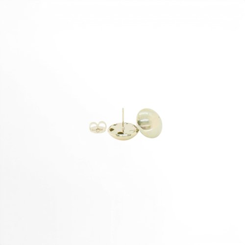 ARETES LISOS CON BAÑO DE RODIO
