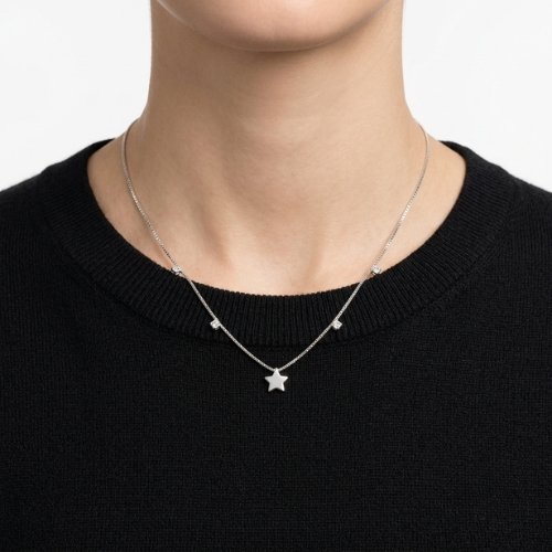 COLLAR ZIRCONIAS CON BAÑO DE RODIO
