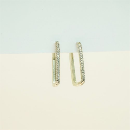 ARETES CON BAÑO DE RODIO Y ZIRCONIAS