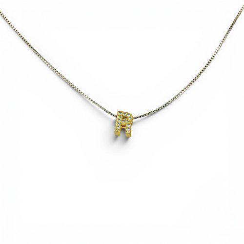 COLLAR BICOLOR LETRA