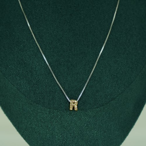 COLLAR BICOLOR LETRA