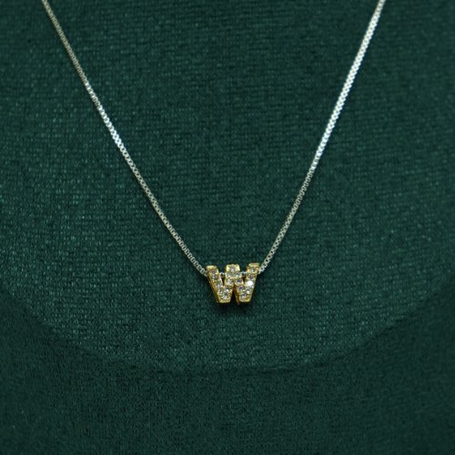 COLLAR BICOLOR LETRA