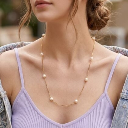COLLAR CON BAÑO DE ORO